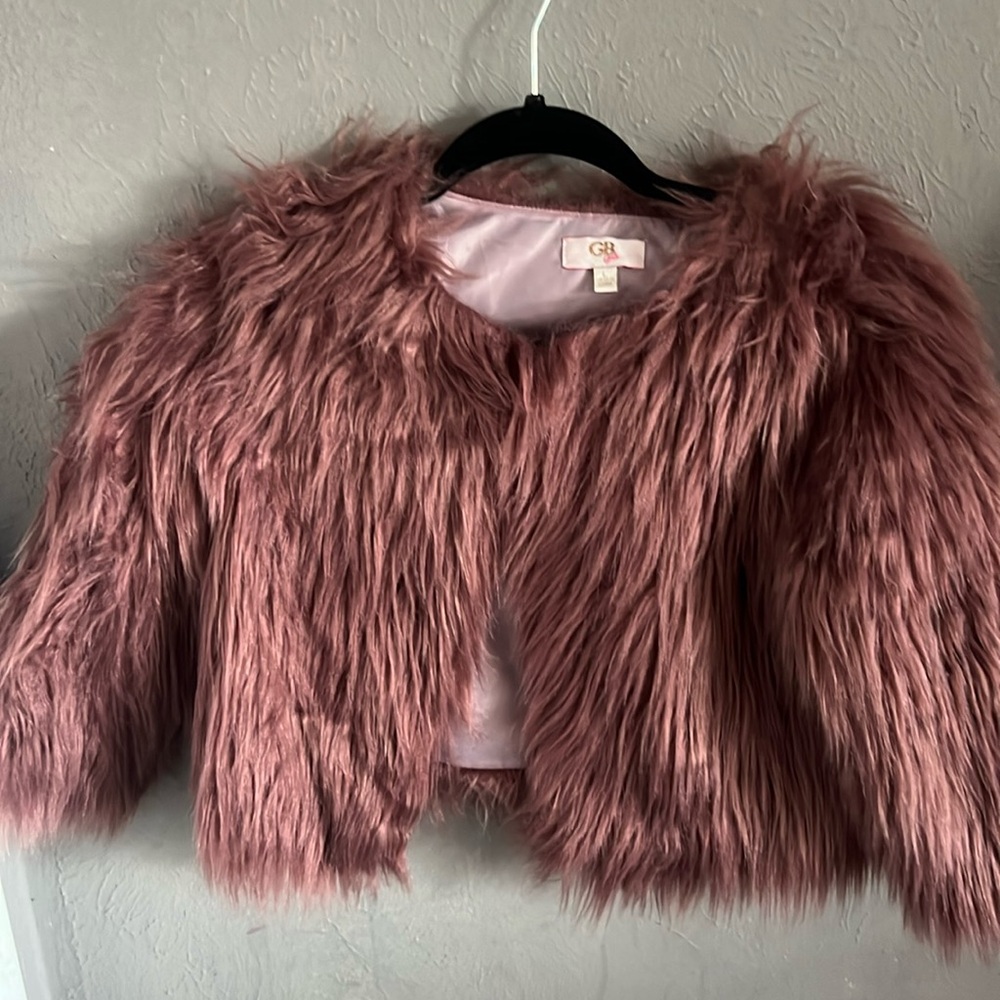 Mauve Girls cape! EUC